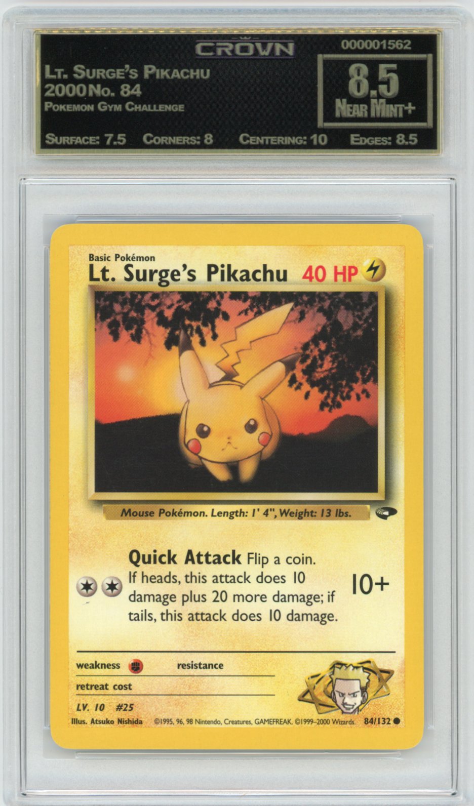 Lt. Surge's Pikachu