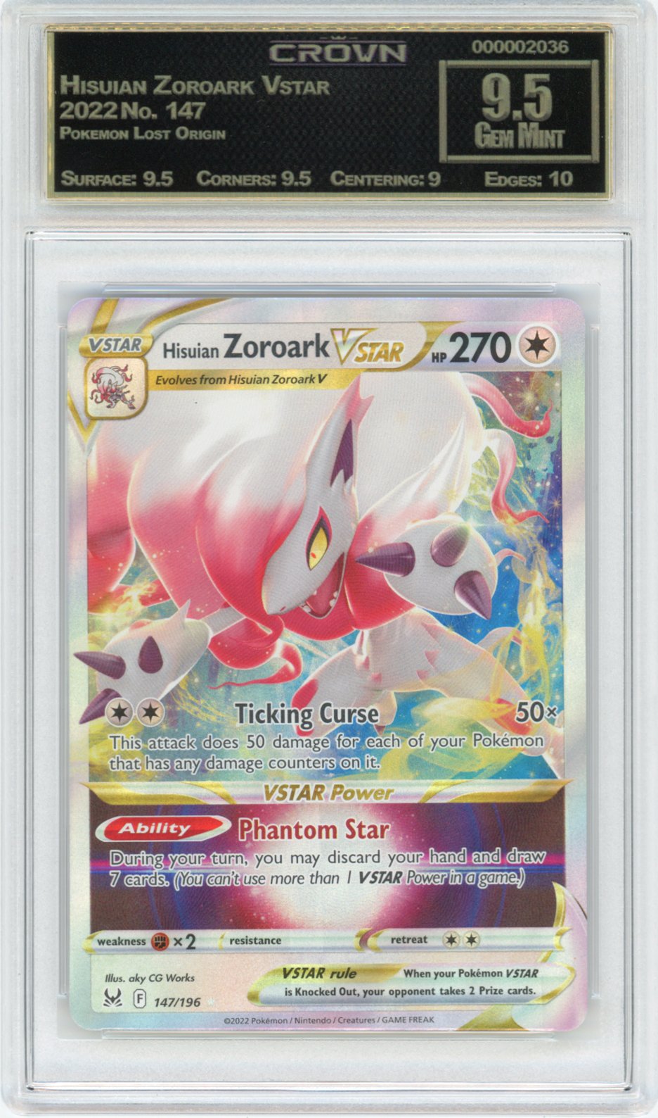 Hisuian Zoroark Vstar