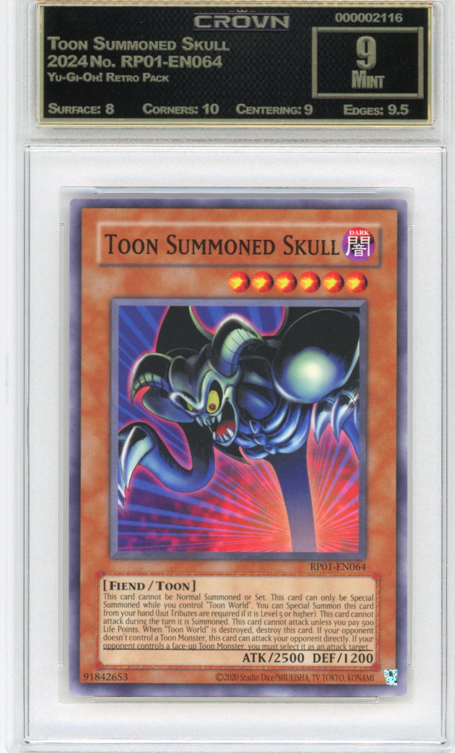 Toon Summoned Skull