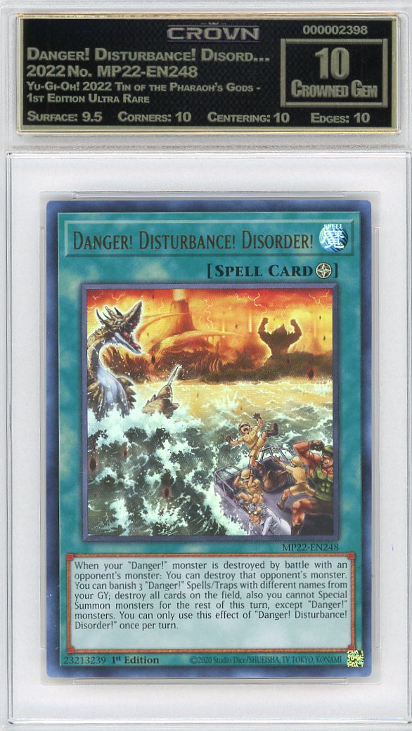 Danger! Disturbance! Disord…