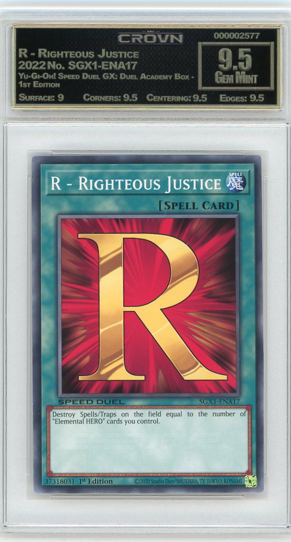 R - Righteous Justice