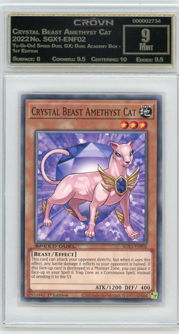 Crystal Beast Amethyst Cat