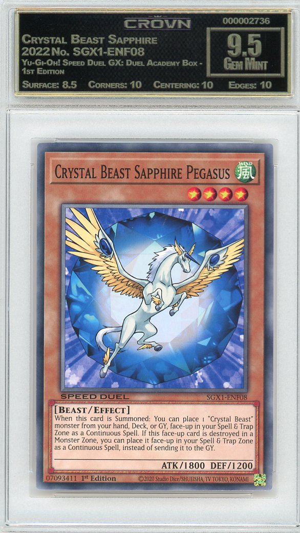 Crystal Beast Sapphire Pegasus