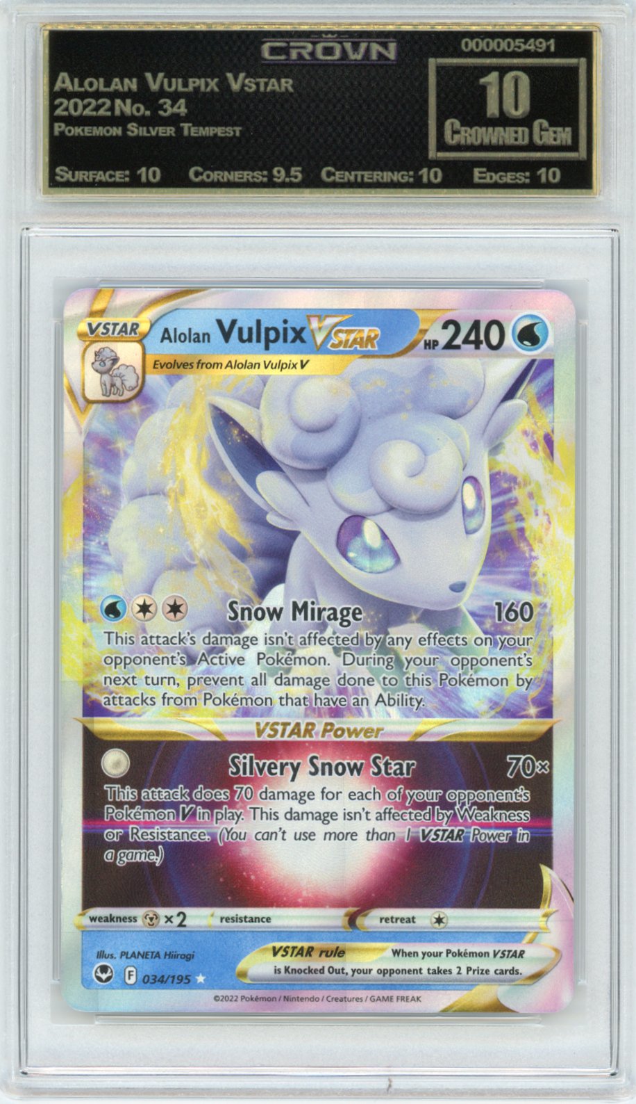Alolan Vulpix Vstar