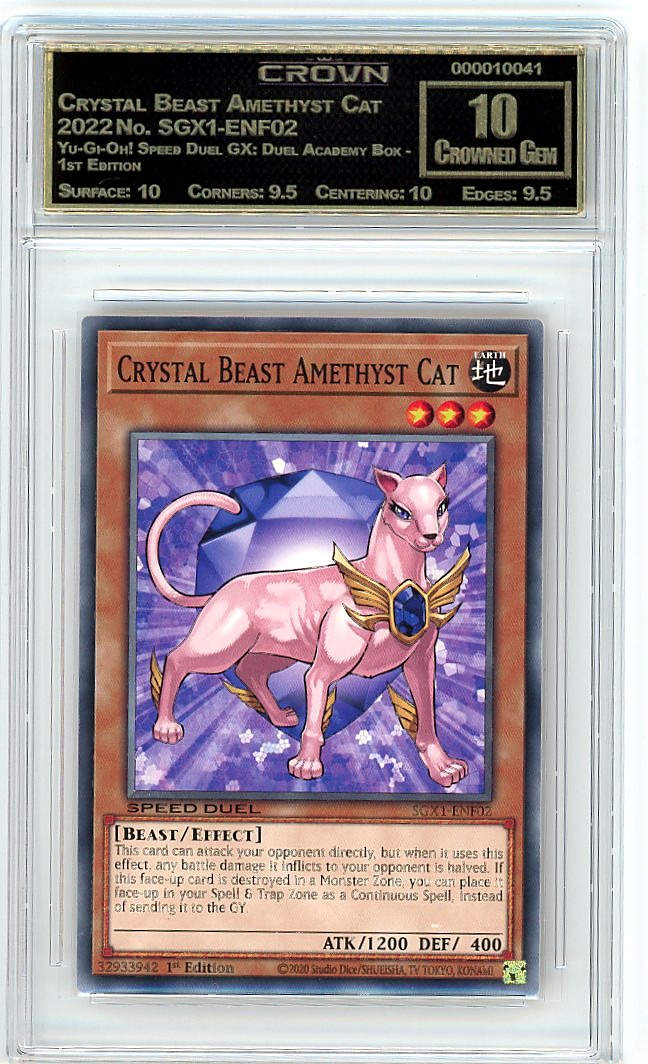 Crystal Beast Amethyst Cat