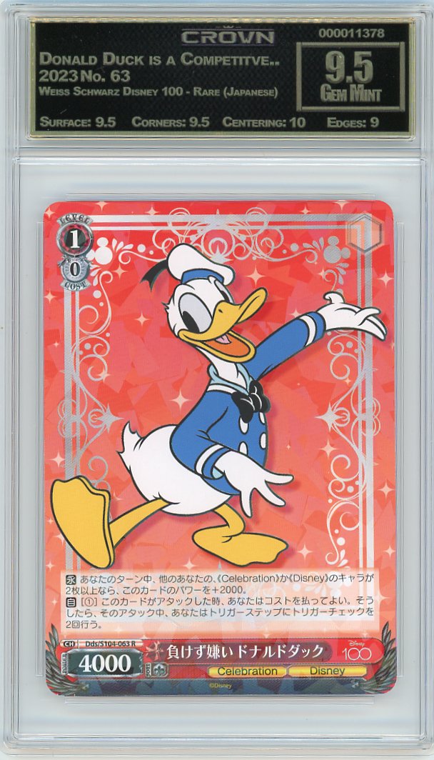 Donald Duck is a Competitve..