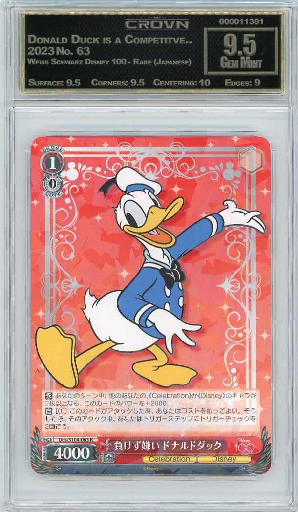 Donald Duck is a Competitve..