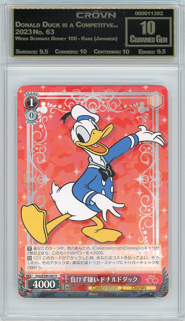 Donald Duck is a Competitve..