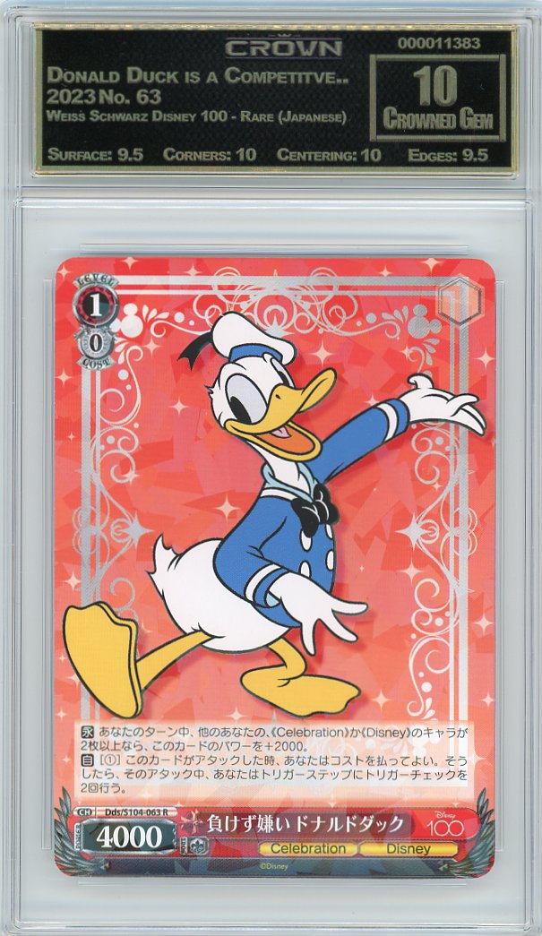 Donald Duck is a Competitve..
