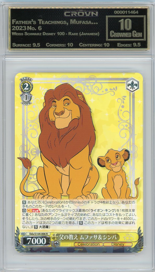Father's Teachings, Mufasa…
