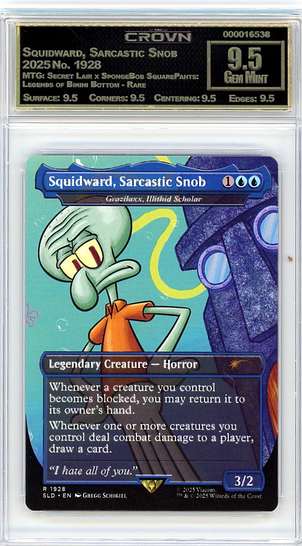 Squidward, Sarcastic Snob