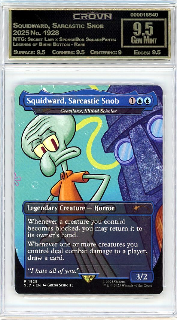 Squidward, Sarcastic Snob