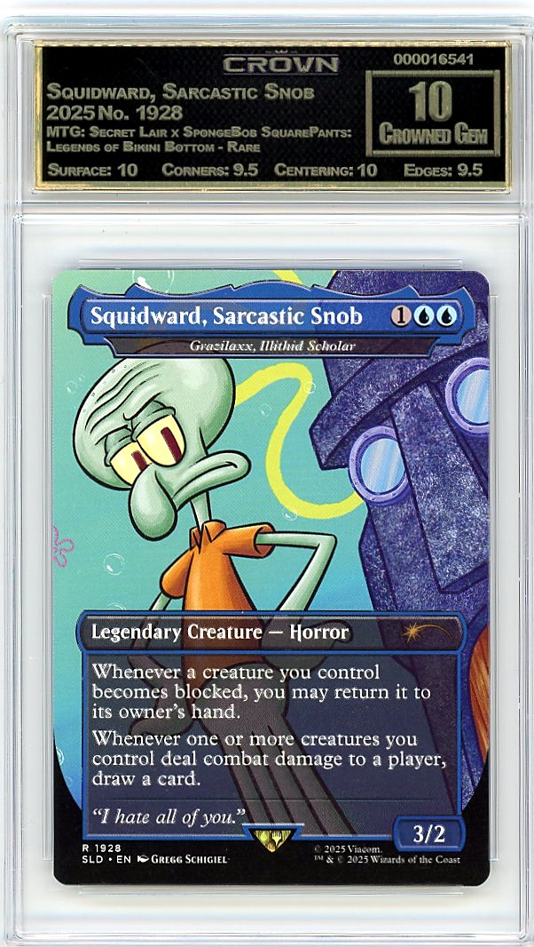 Squidward, Sarcastic Snob