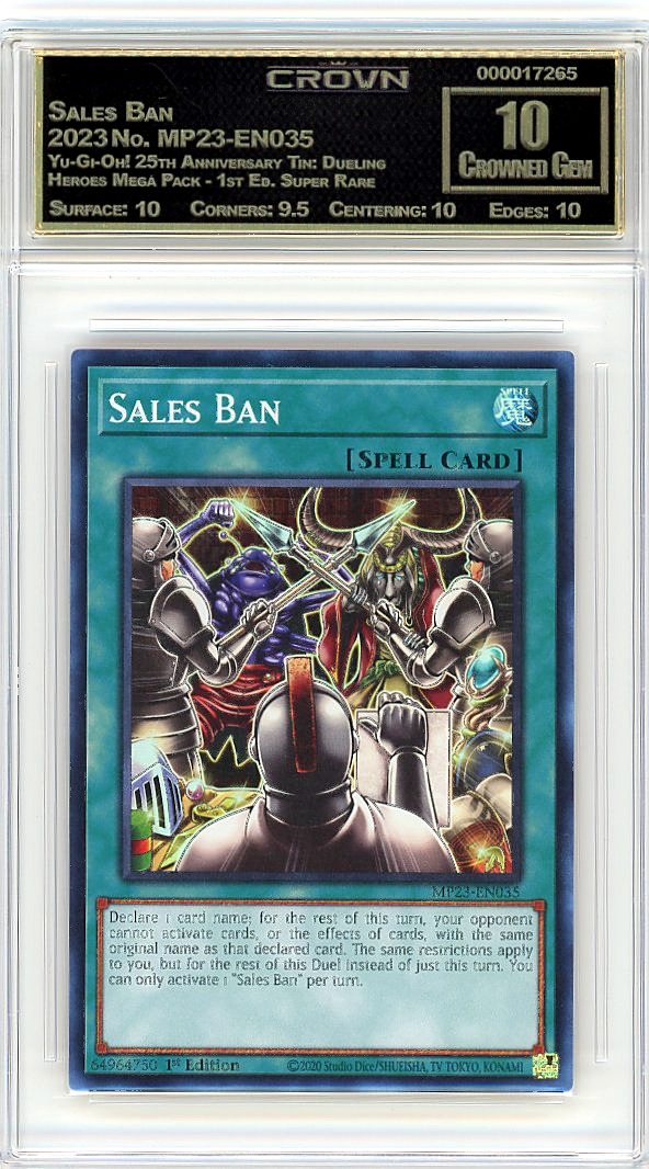 Sales Ban