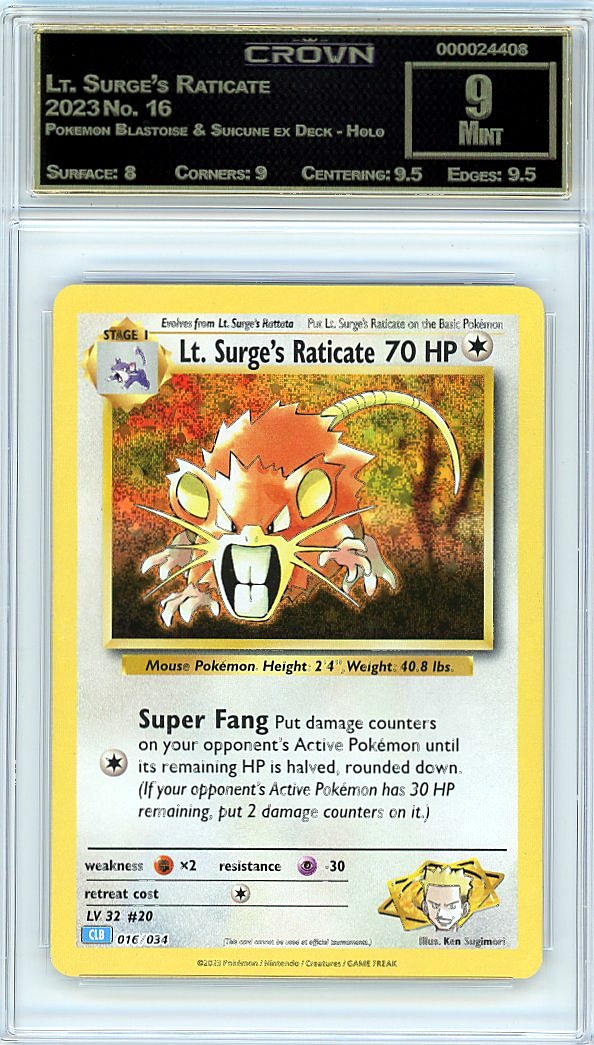 Lt. Surge's Raticate