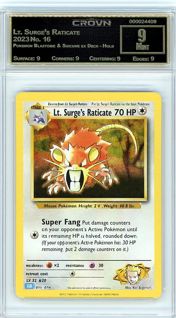 Lt. Surge's Raticate