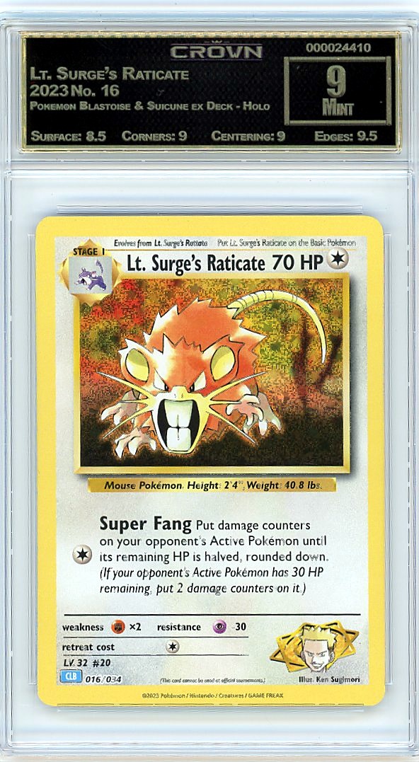 Lt. Surge's Raticate