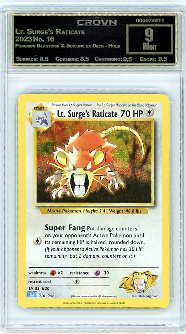 Lt. Surge's Raticate