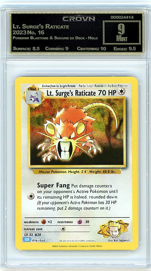 Lt. Surge's Raticate