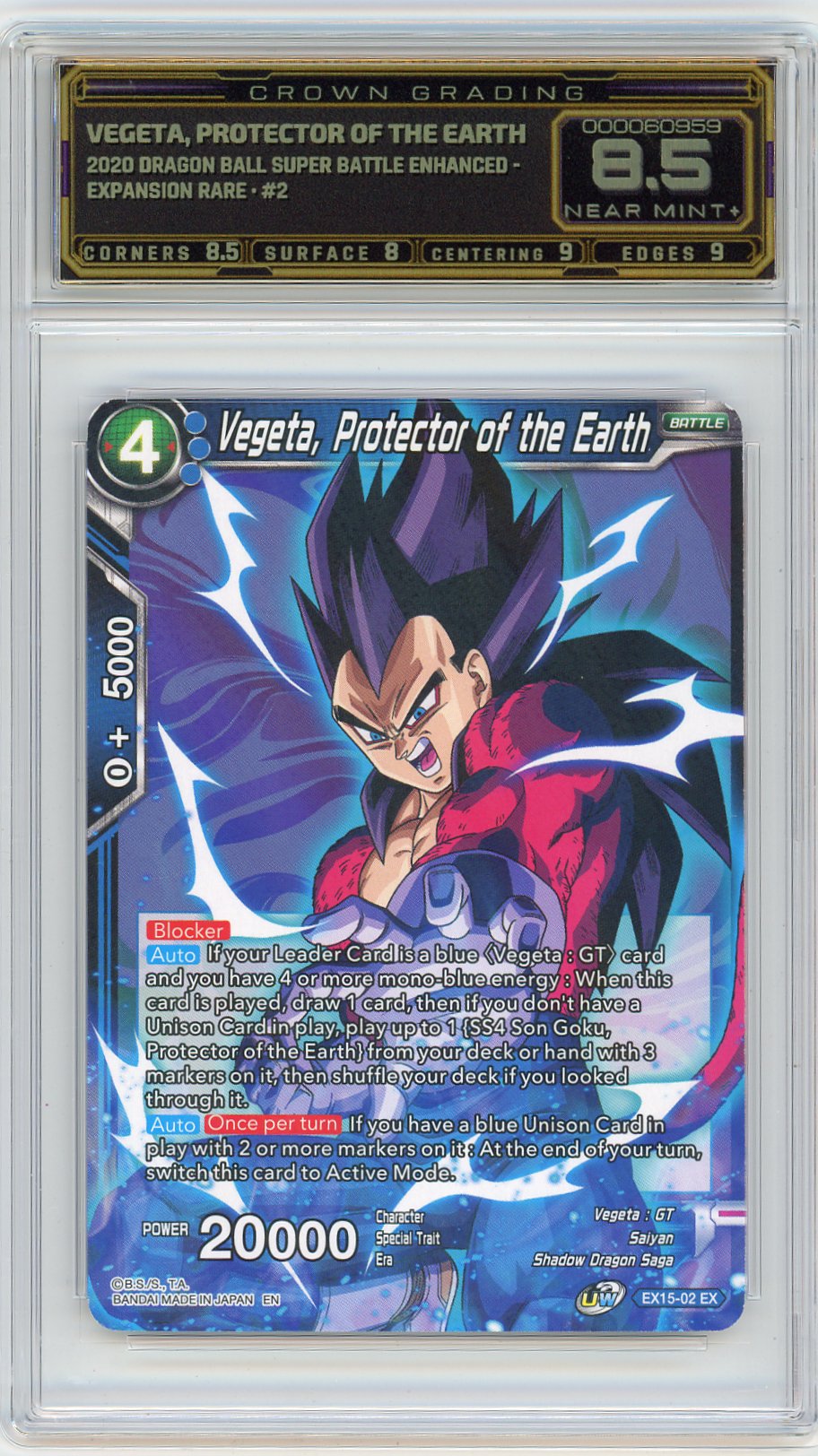 Vegeta, Protector of the Earth