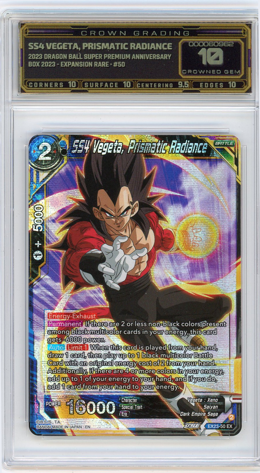 SS4 Vegeta, Prismatic Radiance