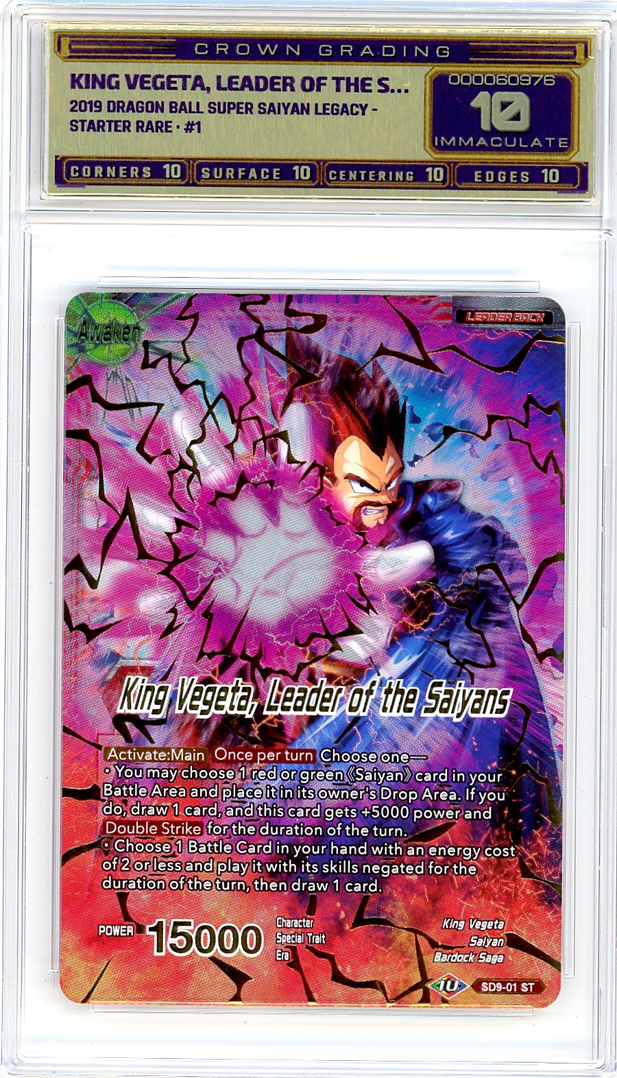King Vegeta, Leader of the S…