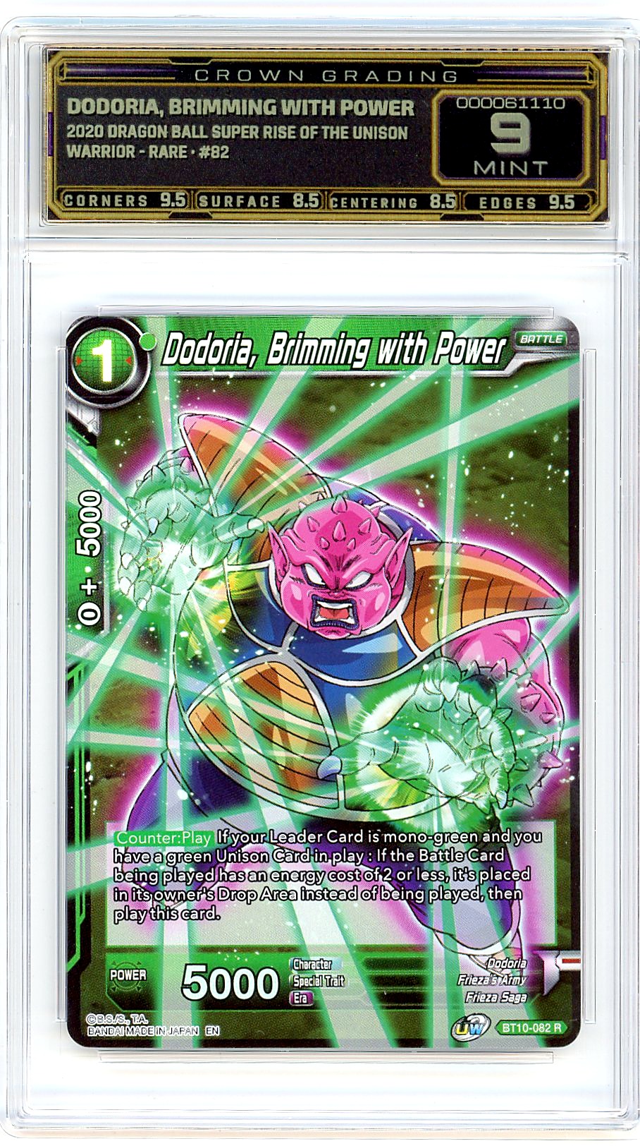 Dodoria, Brimming with Power