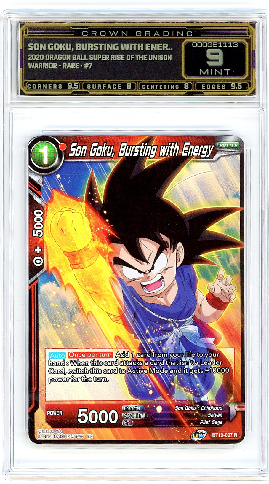 Son Goku, Bursting with Ener..