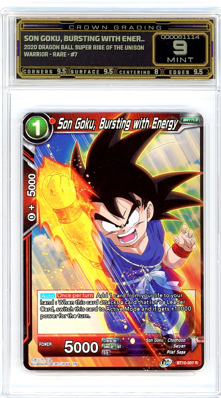 Son Goku, Bursting with Ener..