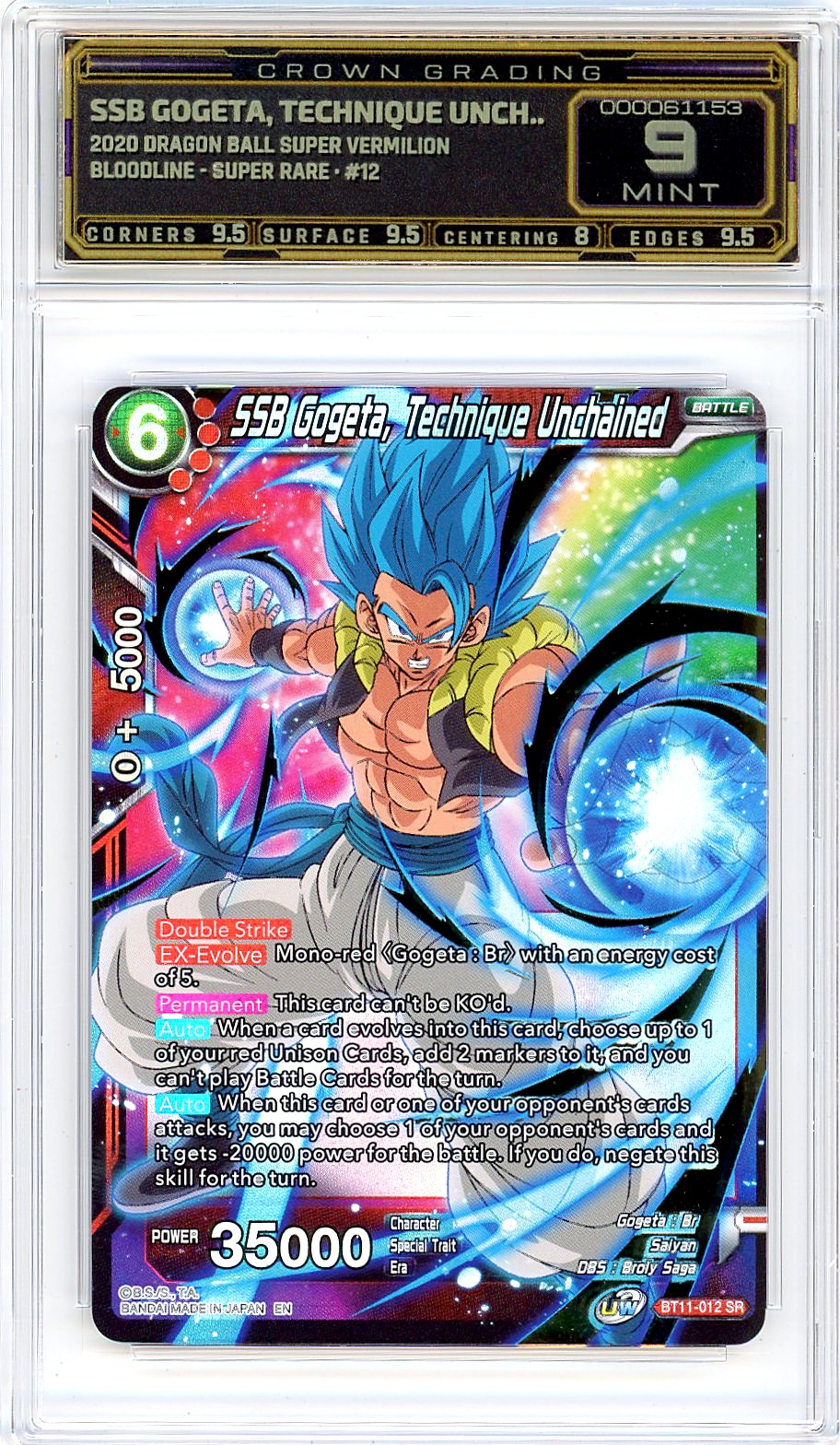 SSB Gogeta, Technique Unch..