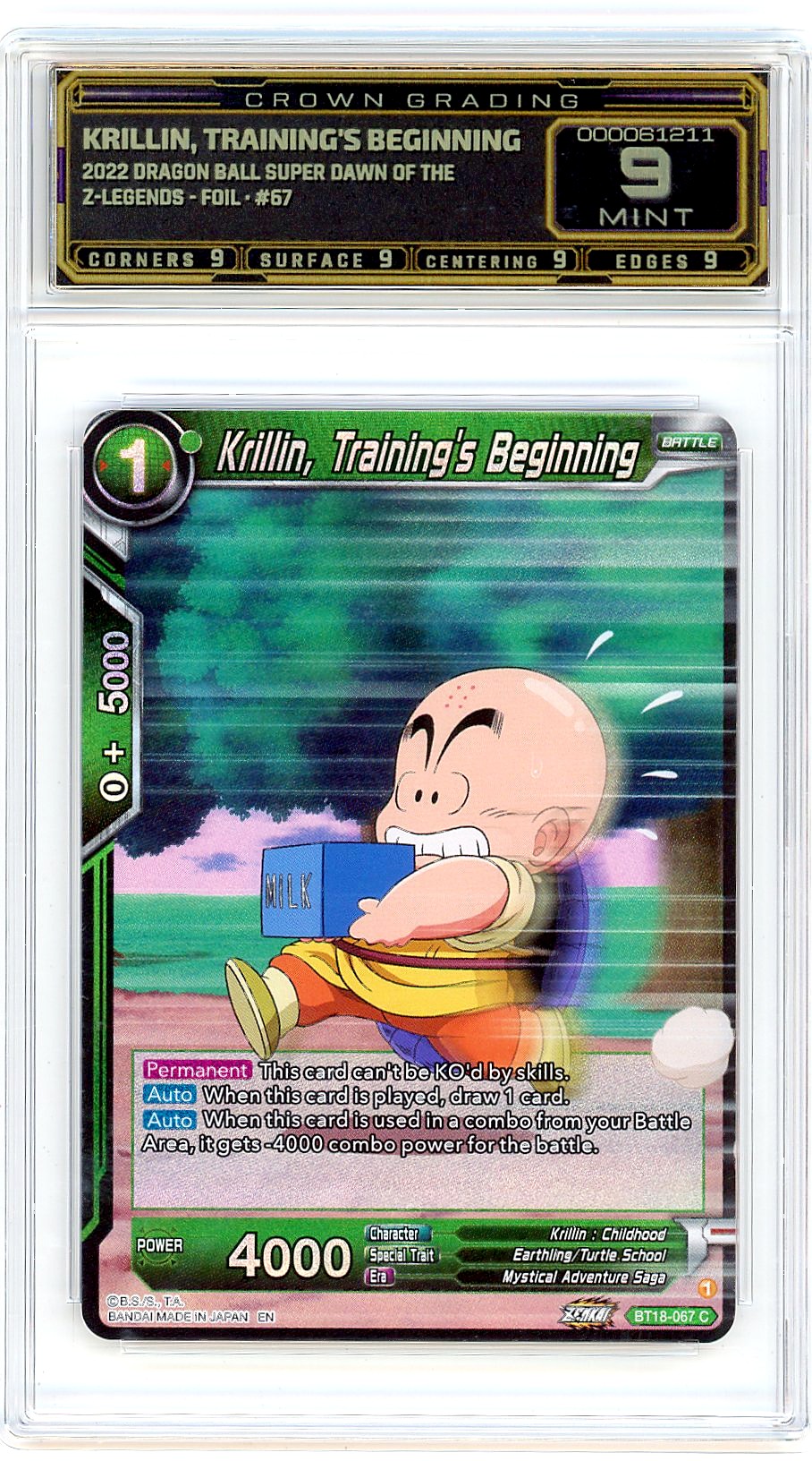 Krillin, Training's Beginning
