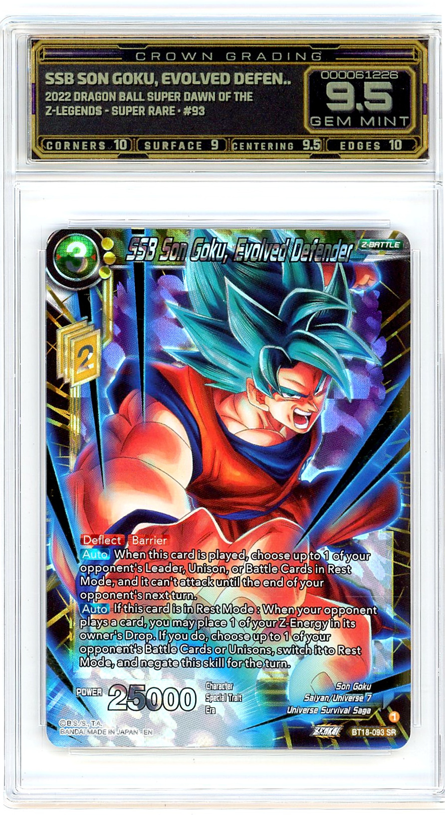 SSB Son Goku, Evolved Defen..
