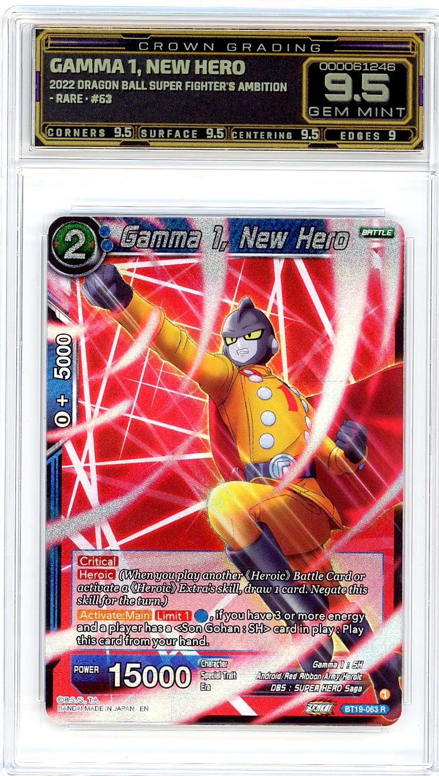 Gamma 1, New Hero