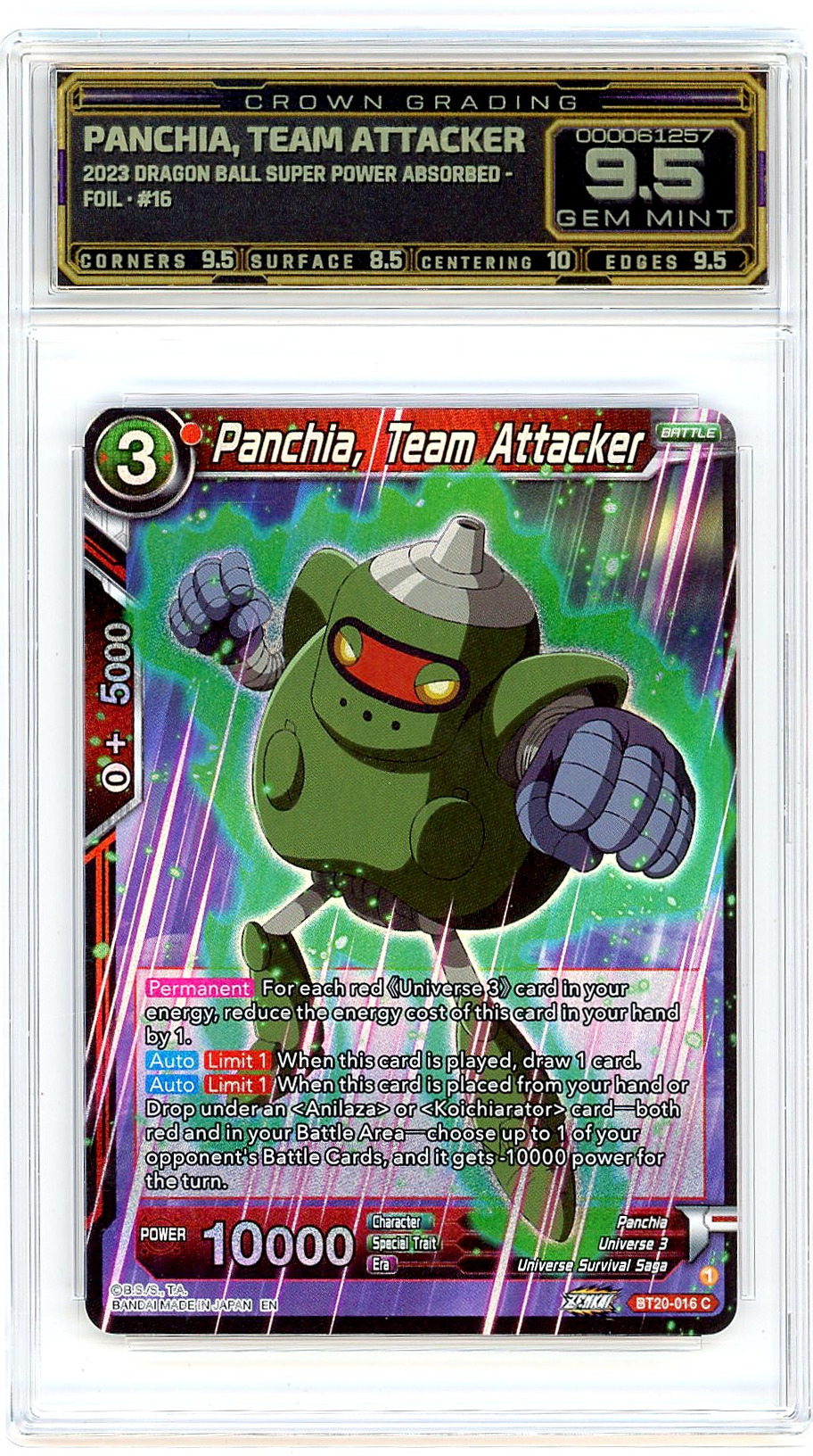 Panchia, Team Attacker
