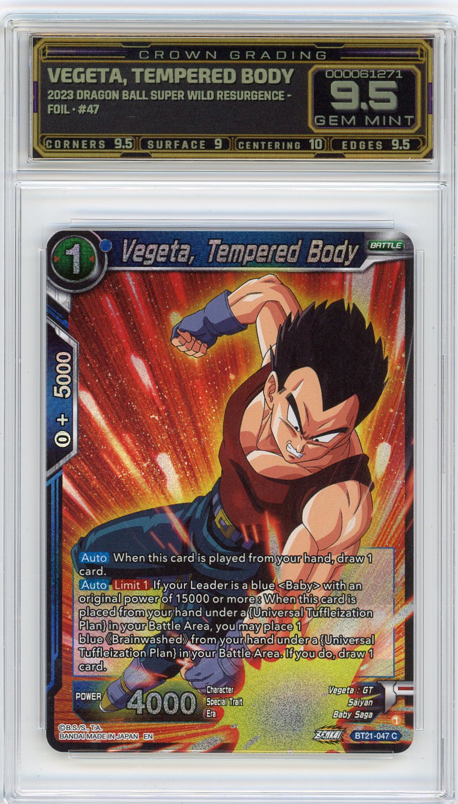 Vegeta, Tempered Body