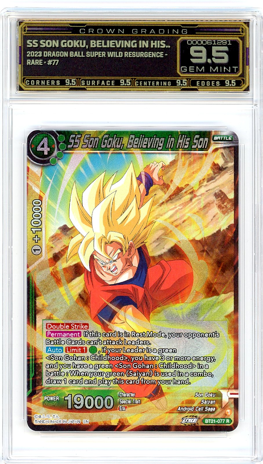 SS Son Goku, Believing in His..