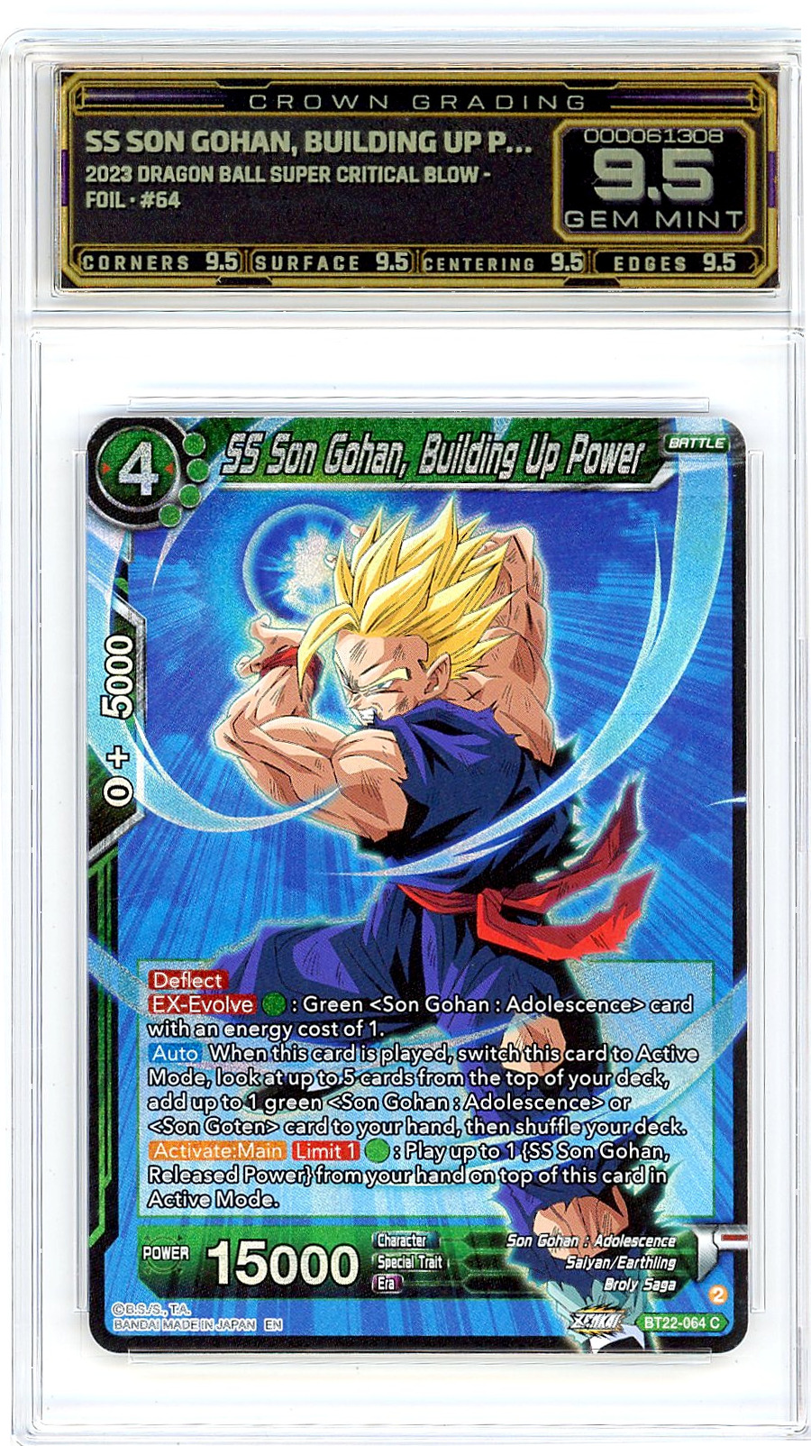 SS Son Gohan, Building Up P…