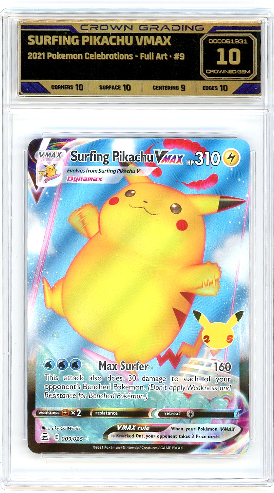 Surfing Pikachu Vmax