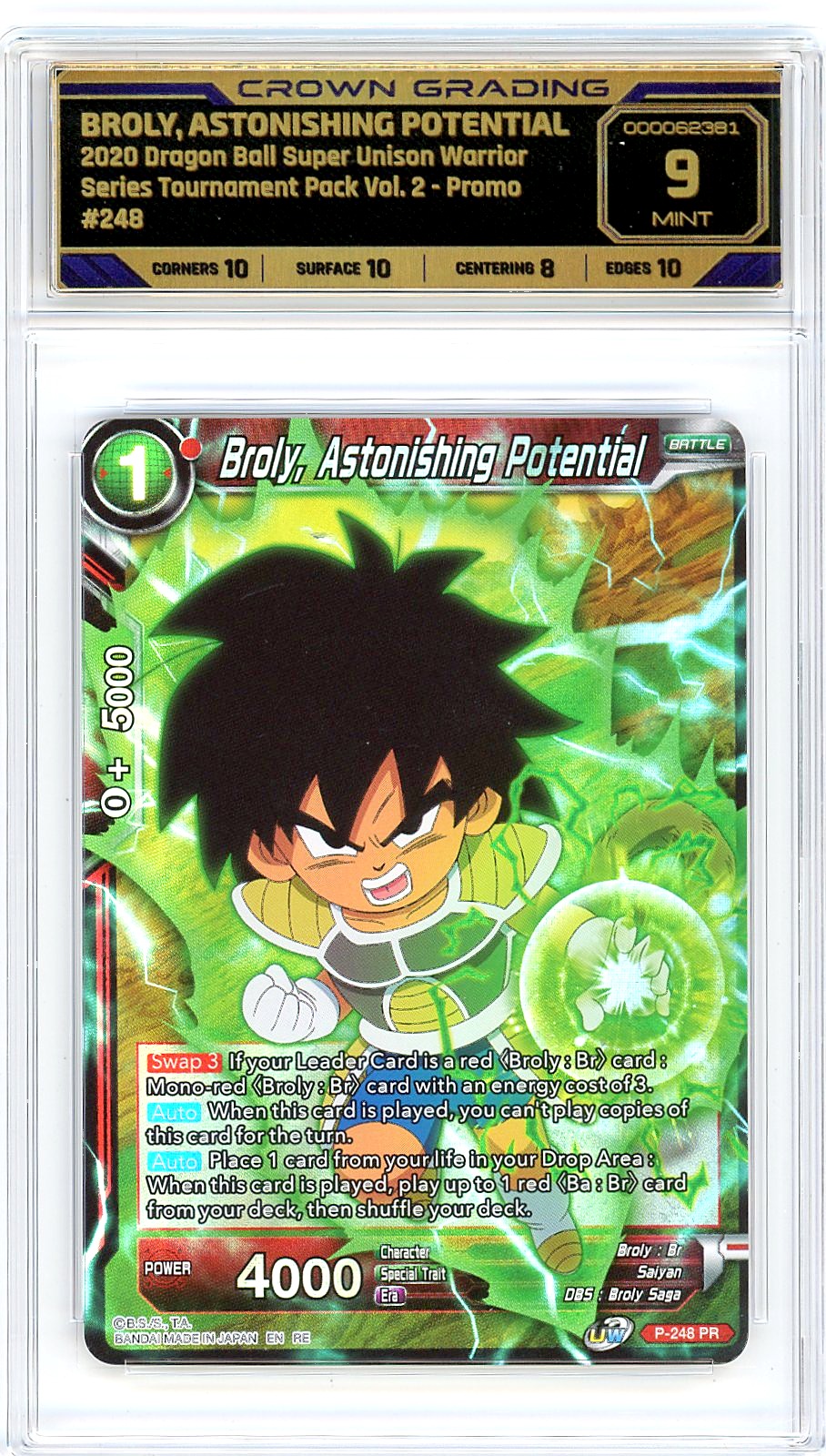 Broly, Astonishing Potential