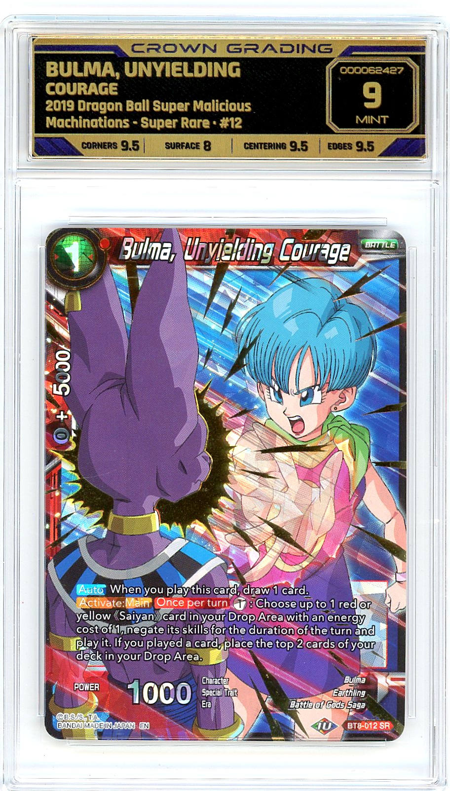 Bulma, Unyielding Courage