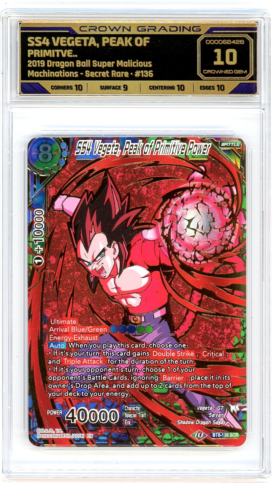 SS4 Vegeta, Peak of Primitive Power