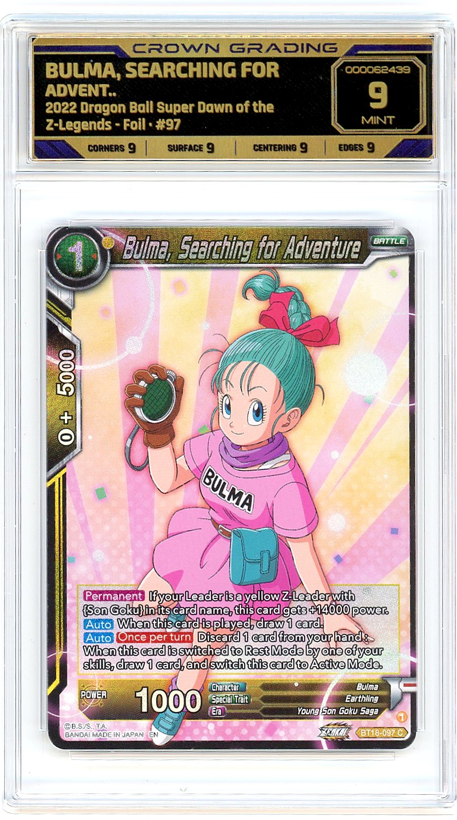 Bulma, Searching for Adventure