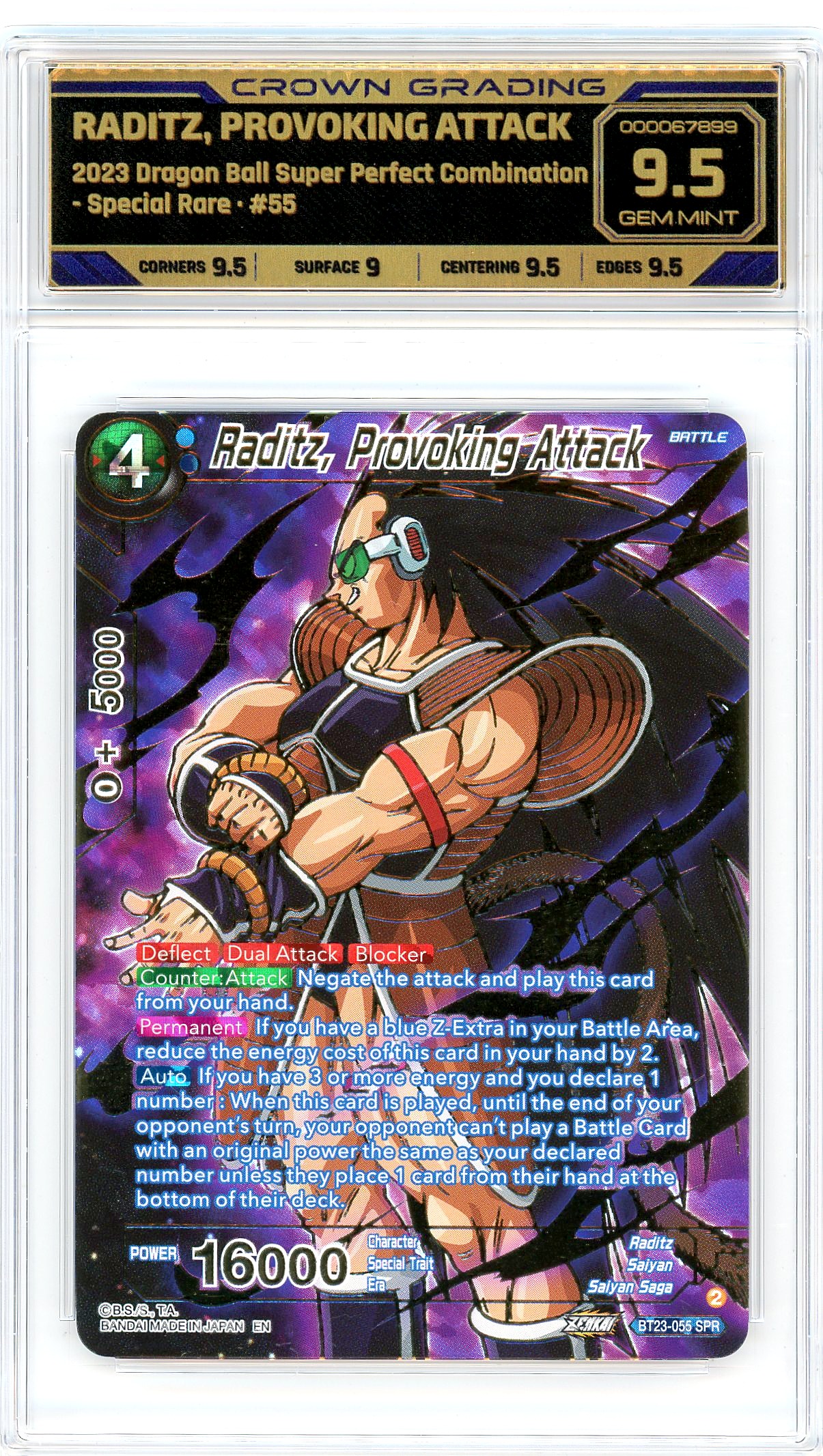 Raditz, Provoking Attack