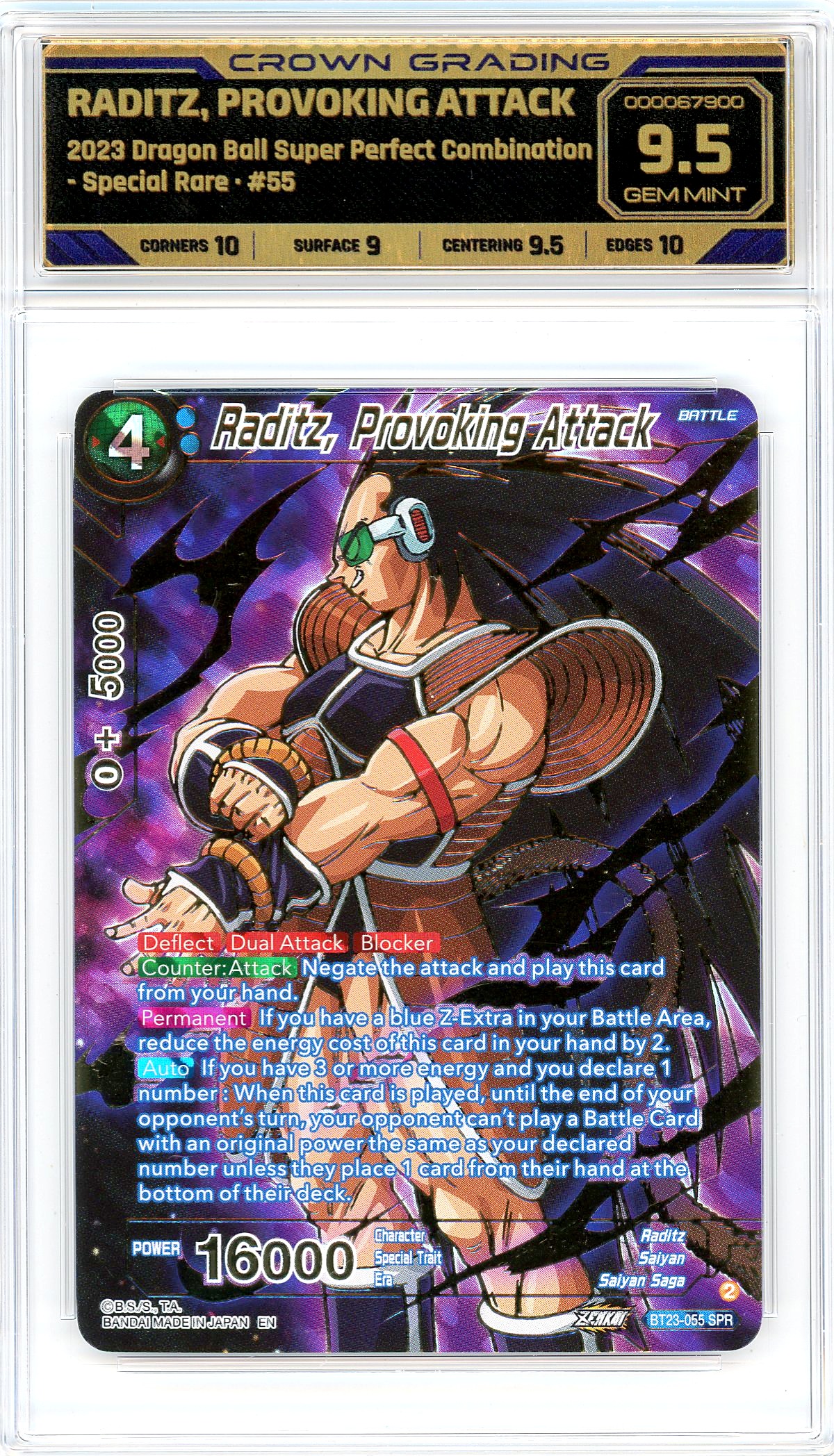 Raditz, Provoking Attack